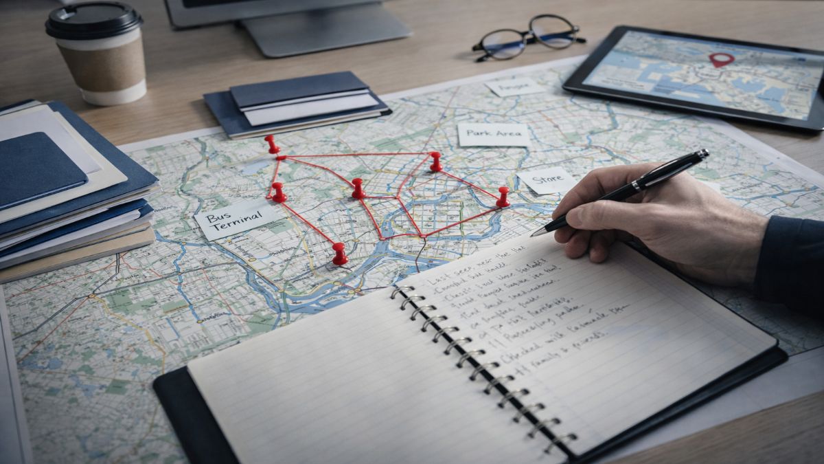 실종자 추적 작업공간