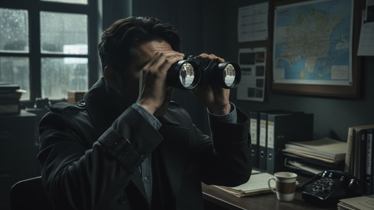 망원경으로 증거수집 장면 포착 